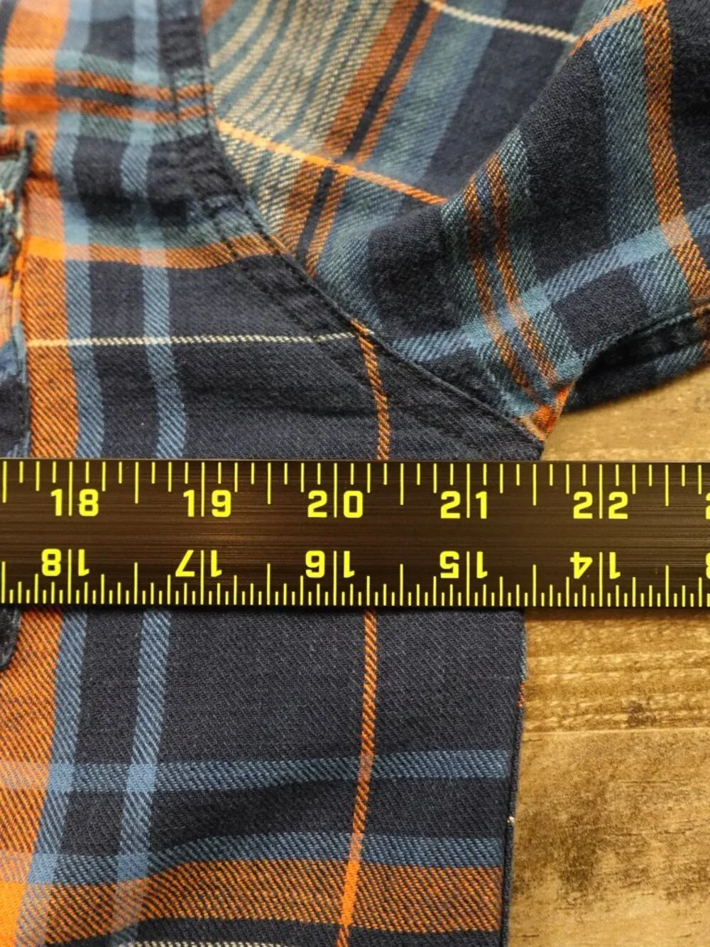 Levi’s Western Plaid Pearl Snap Shirt Men’s Large Blue Orange Cowboy
